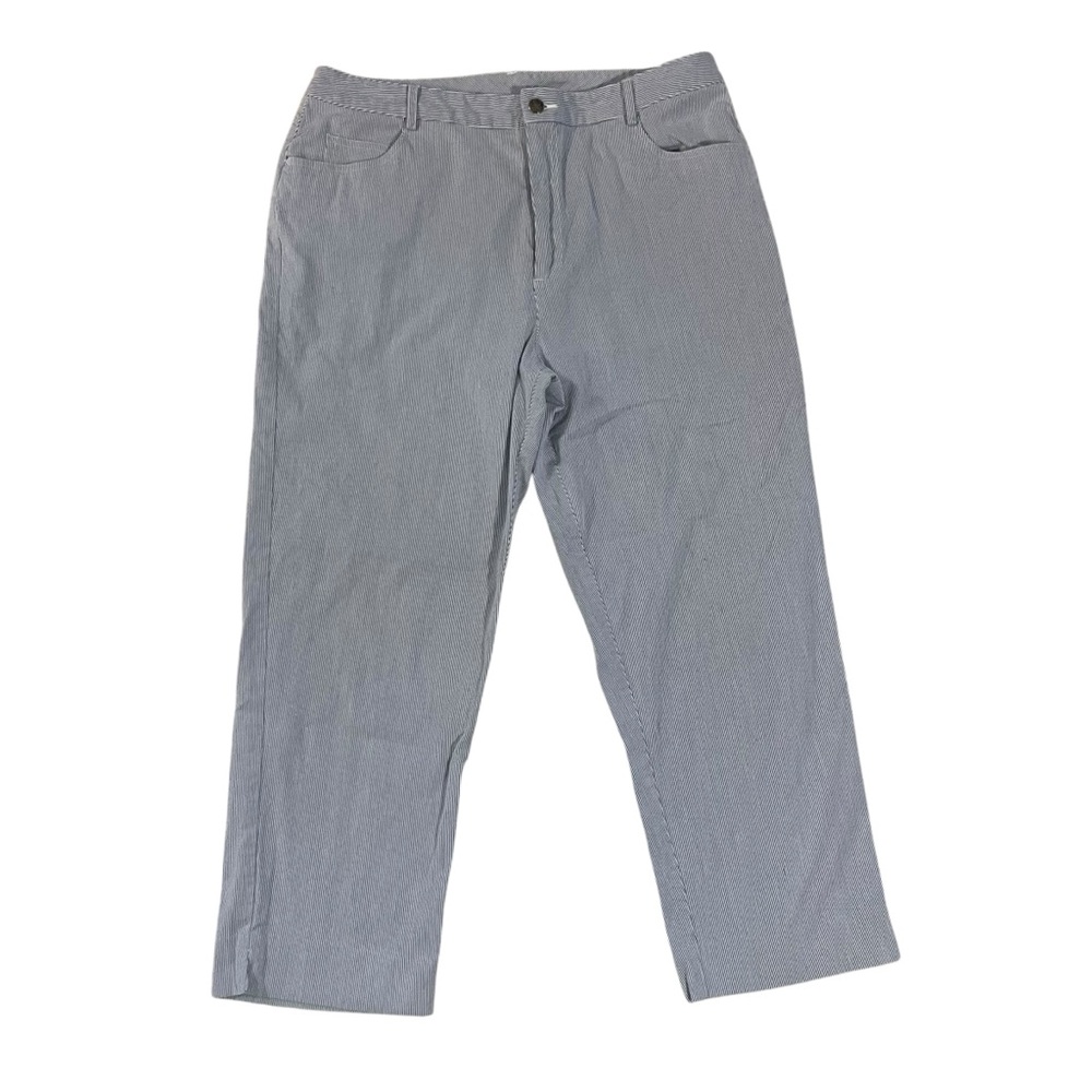 Lightweight Railroad Stripe Ankle Pants Marisa Christina Size 12